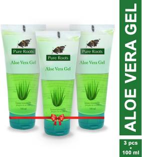 Pure Roots Aloe Vera Gel Pack Of 3 (100ml * 3) Face Wash
