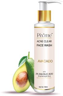 Pix'me 2% Salicylic Acid with Avocado Acne Face Wash