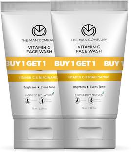 THE MAN COMPANY Vitamin C (1+1 Pack) For Clean & Bright Skin For Men Face Wash