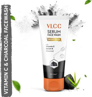 VLCC Serum Facewash with Vitamin C Serum & Charcoal for Oil Control & Bright Glow Face Wash