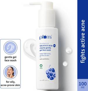 Plum 1% Salicylic Acid Cleanser For Oily Skin | Sulphate-free, Acne-fighting Gentle Face Wash