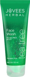 JOVEES Tea Tree for Oily & Acne Prone Skin with Tea Tree, Lemon & Neem Extract Face Wash