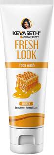 KEYA SETH AROMATHERAPY Fresh Look Honey Gel  Refreshing Foaming Soothes Inflamed Skin Enriched with Honey & Pure Essential Oil For All Skin Type, 100ml Face Wash