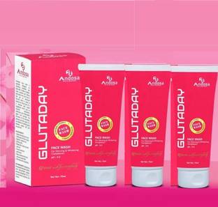 Glutaday Glutathion Whitening and Moisturizing  Pack _3 Face Wash