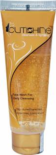 Cutishine with AHA & BHA for Gentle Exfoliation, Deep Cleansing Face Wash