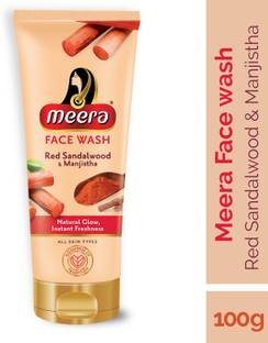 Meera Red Sandalwood & Manjistha ,Natural Glow & Instant Freshness Face Wash