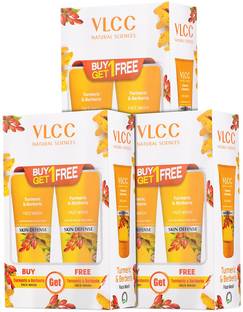 VLCC Turmeric & Berberis  with B1G1 - Intensive hydration (Pack of 3) Face Wash