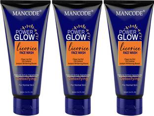MANCODE Power Glow  for Men & Women - Deep Cleansing, Skin Brightening  Face Wash