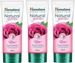 HIMALAYA Natural Glow Rose Face wash  (100mlx3) Face Wash
