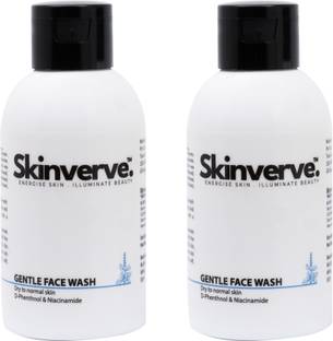 SKINVERVE Pack of 2  Gentle Skin Cleanser for Dry to Normal, Sensitive Skin, Hydrating  with Niacinamide, Vitamin B5 Face Wash