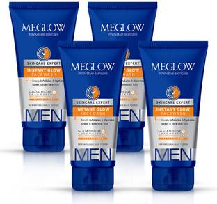 meglow Instant Glow Facewash For Daily Use with Vitamin E for Healthier & Brighter Skin Face Wash