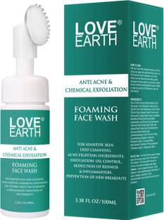 LOVE EARTH Anti Acne & Chemical Exfoliation Foaming Face Wash