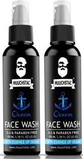 MUUCHSTAC Ocean for Men, Fights Acne & Pimple, Brighten Skin, All Skin Types Face Wash