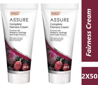 ASSURE Complete Fairness Cream 50g Pack of 2 Face Wash