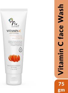 Fixderma Vitamin C Face Cleanser Dull Skin,  for Women & Men, Evens Skin Tone Face Wash