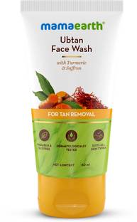 Mamaearth Ubtan Natural For all Skin Types with Turmeric & Saffron for Tan Face Wash