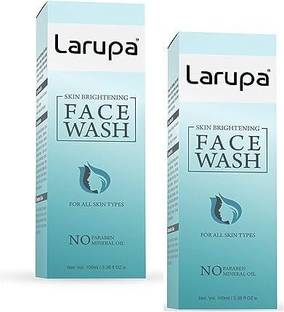 Larupa Skin Brightening  | Non-Comedogenic (2 X 100 ml) (Pack of 2) Face Wash