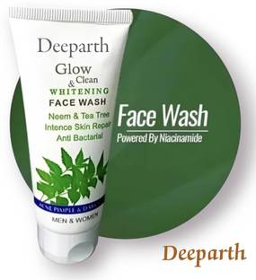 Deeparth Glow & Clean Neem And Tea Tree Whitening 100ml, Reduces Scars & Dark Spots, pimple control, for skin brightning, for all skin types DNFW014 Face Wash