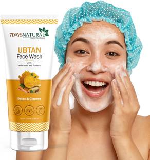 7 Days Natural ubtan Face wash for fight Acne pimples brightness skin tone Face Wash
