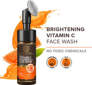 KHADI NATURAL Vitamin C Foaming  With In- Built Face Brush|Powered Botanics Face Wash