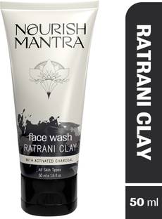 Nourish Mantra Ratrani Clay Moroccan Lava Cleanser With Activated Charcoal Face Wash