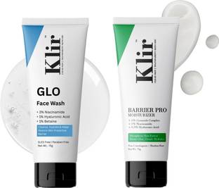 Klir Face wash & Moisturizer Combo with Ceramides, Niacinamide & Hyaluronic Acid Face Wash