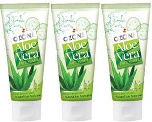 OZONE Aloe Vera  Pack of 3 Face Wash