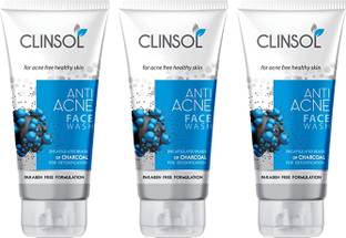 Clinsol ANTI ACNE SKIN PROTECTION FACE WASH PACK OF 3 Face Wash