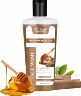 Multani Naturals Sandalwood & Honey  | Control Excess Oil I SLS & Paraben Free - Face Wash