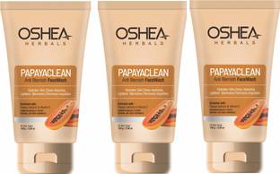 ओशीया हर्बल्स पपाया फेस वॉश 150GM सुपर सेव पैक ऑफ 3 फेस वॉश
