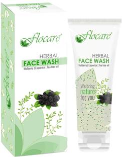 Flocare Herbal  with Mulberry Liquorice Tea Tree Oil Face Wash