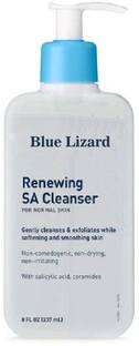 Blue Lizard CeraVe Renewing Salicylic Acid Cleanser, Formulated With Hyaluronic Acid, Niacinamide, & Ceramide Face Wash