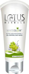 LOTUS HERBALS WHITEGLOW ACTIVE SKIN WHITENING + OIL CONTROL Face Wash