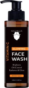 UrbanMooch Brightening Vitamin C  | All Skin Types | Glowing Bright Skin | Refreshing | Paraben & Sulphates Free |  for Men | 100 ml Face Wash