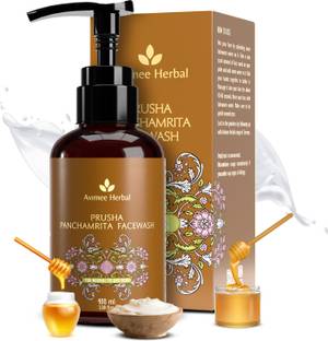 Avimee Herbal Prusha Panchamrita Facewash | Curd, Milk, Ghee, Honey, Jaggery | 100mL Face Wash
