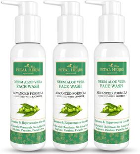 Petal Herbs Ayurveda Sulphate free Neem & Aloe Vera  - No Sulphate Paraben Paraffin Face Wash