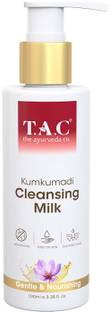 TAC - The Ayurveda Co. Cleansing Milk for Smooth, Soft & Clear Skin, Makeup Remover Face Wash