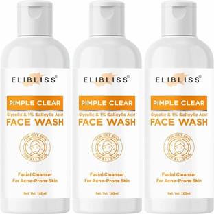 ELIBLISS Acne, Prone, Pimple Removal  for Glowing Skin, Oil Control Face Wash