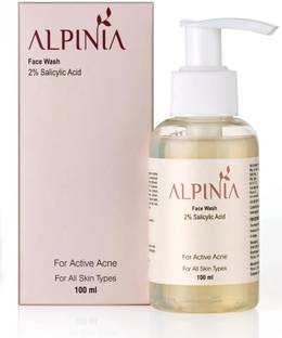 Alpinia Anti-Acne  | 2% Salicylic Acid Formula | Fights Acne, Reduces Marks | Ideal for Oily & Combination Skin | Enriched with Dual Active Ingredients - 100ML Face Wash