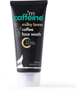 mCaffeine Milky brew Coffee Cleanser for glowing skin, Fights Acne & D TAN Face Wash