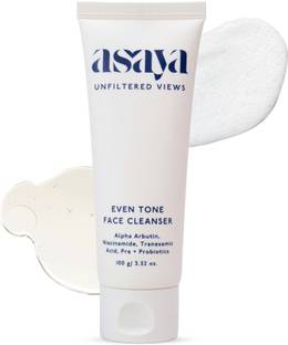 ASAYA Even Tone Face Cleanser with Tranexamic Acid, Niacinamide & Alpha Arbutin, 100g Face Wash
