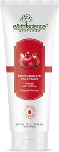 Earth Science Ayurveda Pomegranate  with Saffron for Control Aging & Wrinkle Face Wash