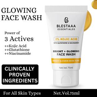 blestaaa essentialss 2% Kojic Acid  with Niacinamide & Glutathione | Bright, Clear Skin Face Wash