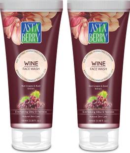 ASTABERRY Wine  100ml (Pack of 2) Anti Ageing Hydrating cleanser  Face Wash
