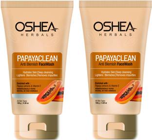 Oshea Herbals Papayaclean Anti Blemish  Pack Of 2 300grams Face Wash