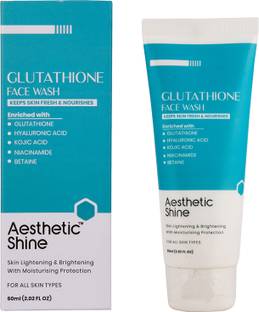 Aesthetic Shine Glutathione With Hyaluronic Acid , Kojic Acid, Niacinamide & Betaine Face Wash