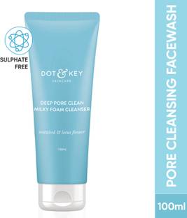 Dot & Key Deep Pore Clean Foam with Seawood Extract,Minimizes Pores, Controls Oil Face Wash