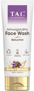 TAC - The Ayurveda Co. Ashwagandha with Bakuchoil  for Toning & Anti-Aging Face Wash
