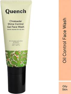 Quench Shine Control Gel  with In-built Silicone Brush Face Wash