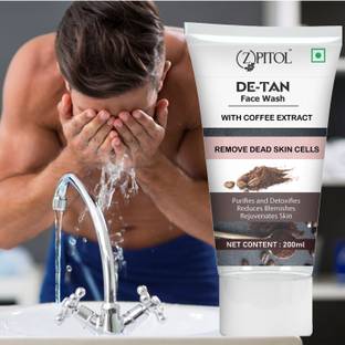 ZPITOL De Tan  " Men & Women " Removes Skin Toxins " Unclogging Pores Face Wash